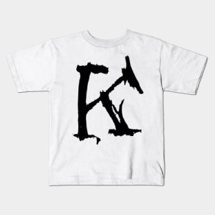 Dark and Gritty Letter K from the Alphabet Kids T-Shirt